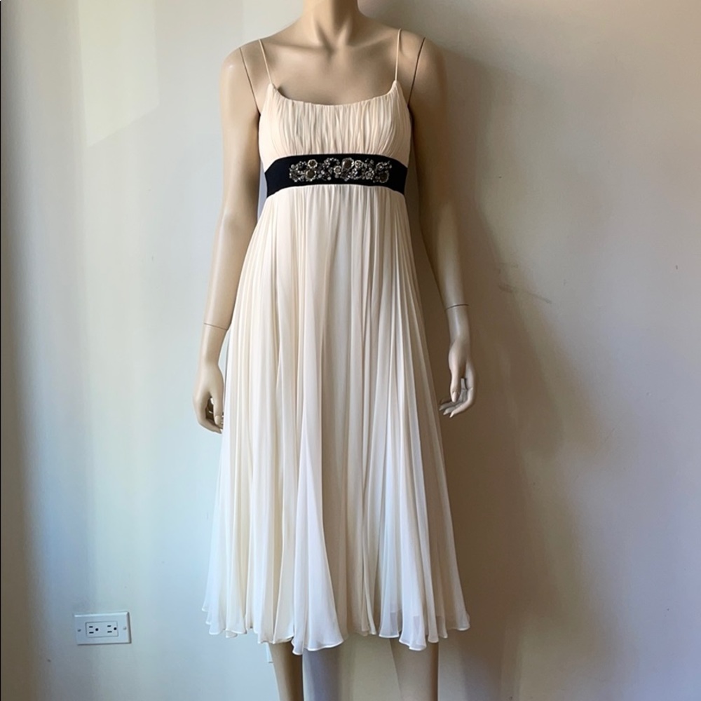 Marchesa Notte silk chiffon dress size 4